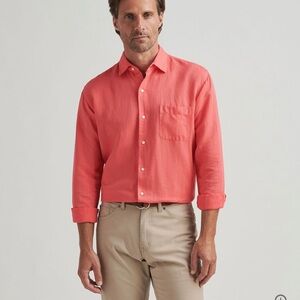 Peter Millar Men's Canal Linen/Cotton Button-Down Shirt